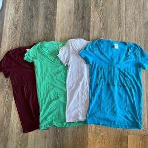 Victoria’s Secret PINK vneck shirts